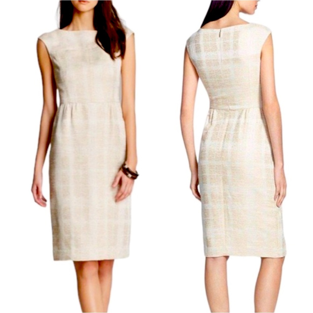 Tory Burch Fatima Woven Midi Sheath Dress Women’s Size 4
